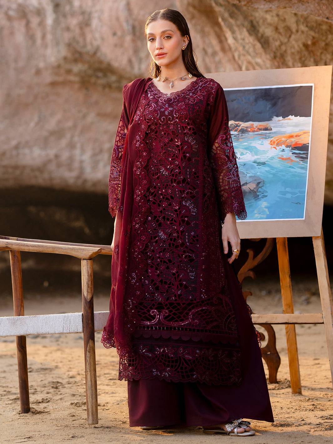 Mahnur | Sirena Luxury Lawn 25 | Amayra by Maria Faisal - Registered Vendor of : Mahnur - type : Ladies Clothes - 100% original wedding dresses