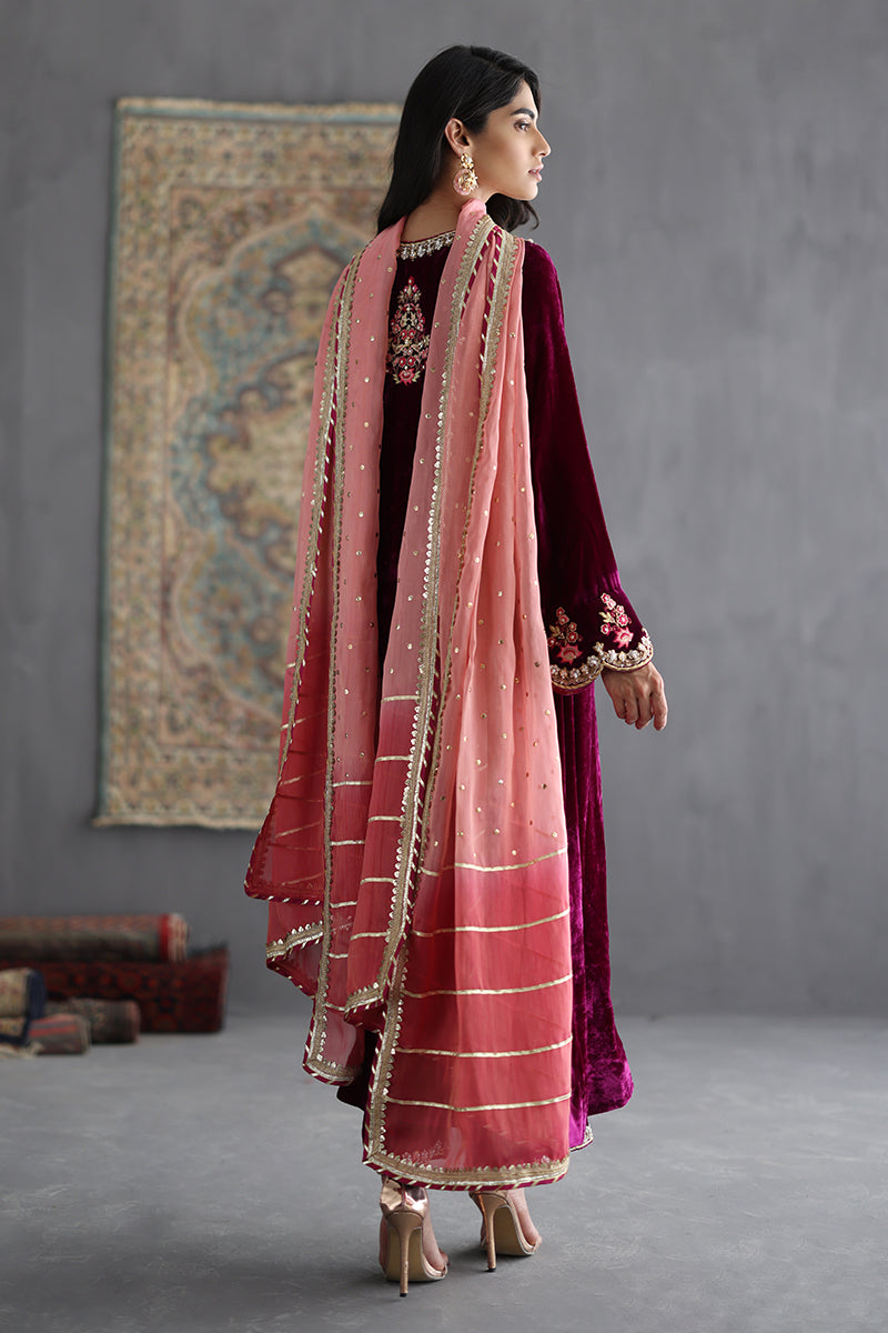 Sana Abbas | Velvet Formals | AMETHYST - Ladies Clothes - Maria Faisal