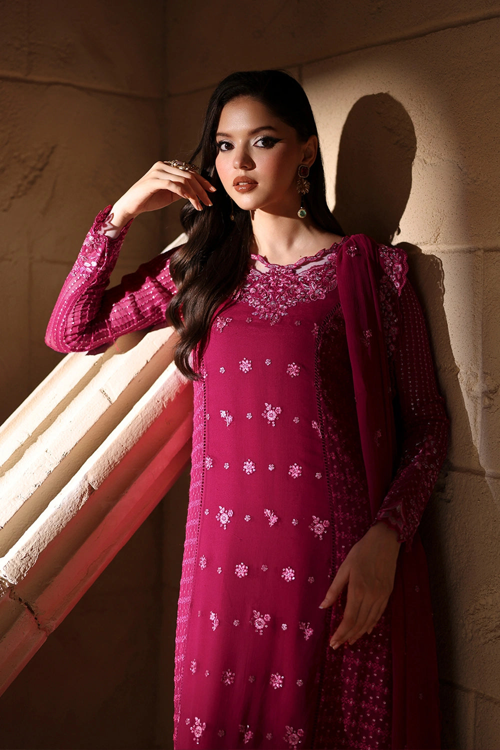 Azure | Luxe Formals | Amoura - Formal Dress - available at Maria Faisal in UK and USA.