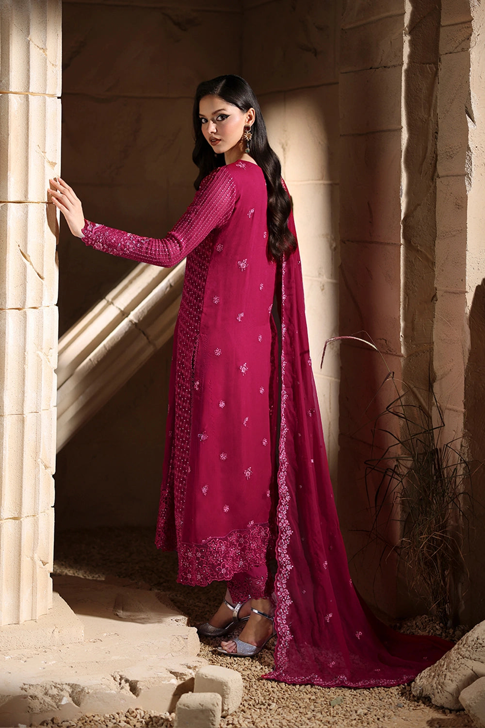 Azure | Luxe Formals | Amoura - Formal Dress - available at Maria Faisal in UK and USA.