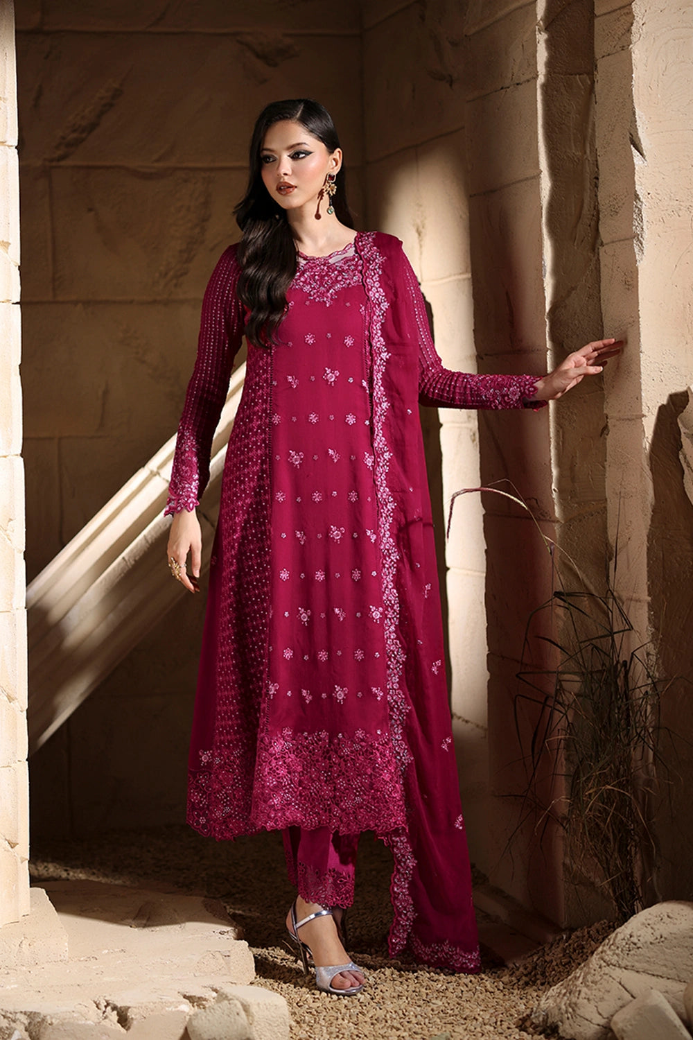 Azure | Luxe Formals | Amoura - Formal Dress - available at Maria Faisal in UK and USA.