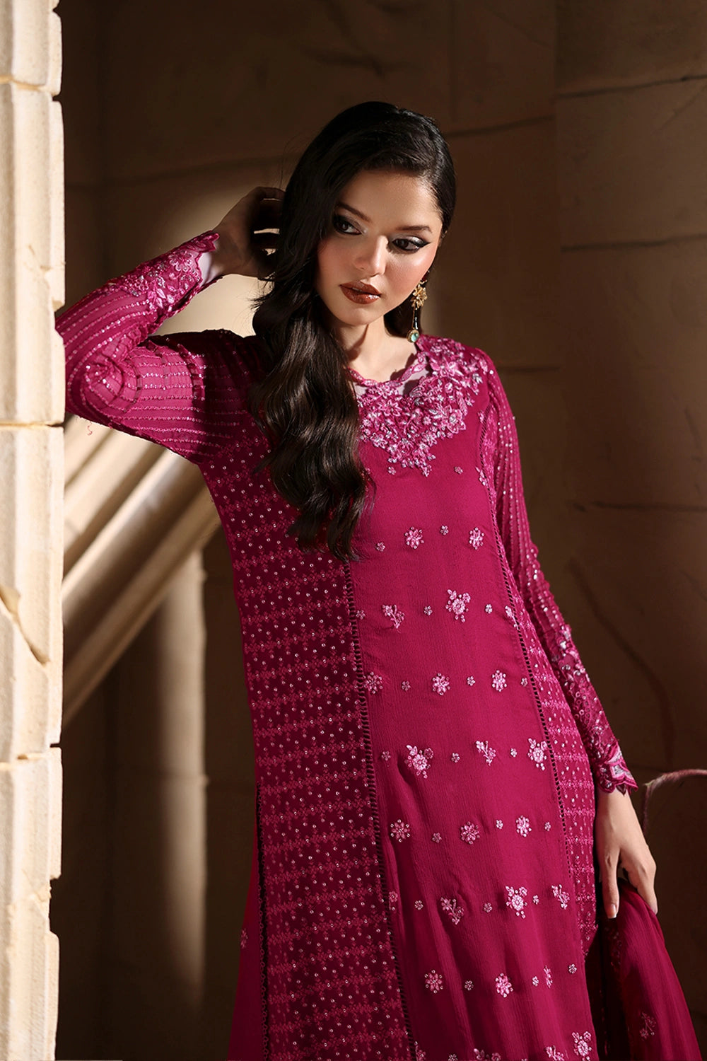 Azure | Luxe Formals | Amoura - Formal Dress - available at Maria Faisal in UK and USA.