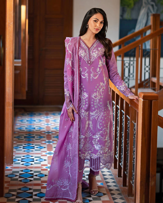 Mushq | Astoria Lawn 26 | Arielle - Luxury Dress - available at Maria Faisal in UK and USA.
