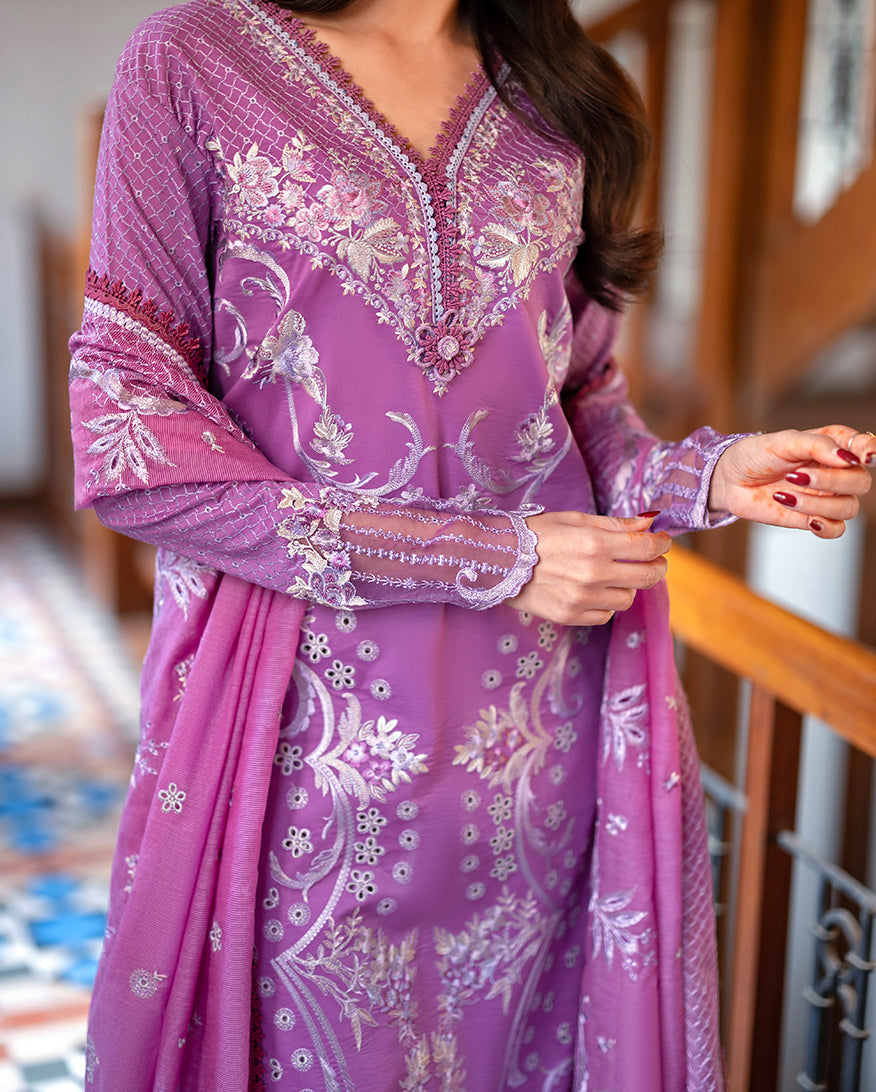 Mushq | Astoria Lawn 26 | Arielle - Luxury Dress - available at Maria Faisal in UK and USA.