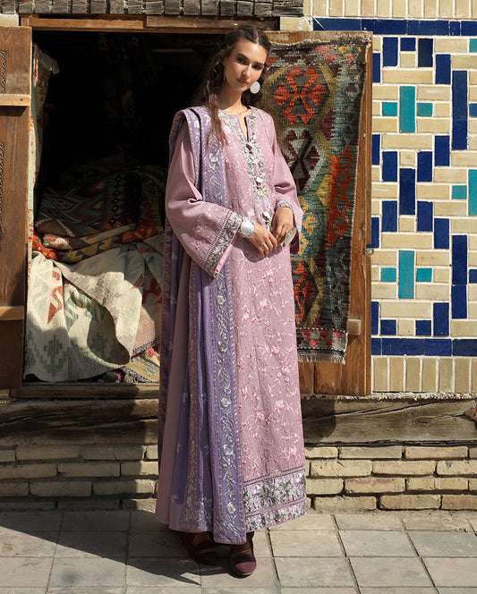 Mushq | Bukhara Winter Edit | Ark Reverie - Luxury Dress - available at Maria Faisal in UK and USA.
