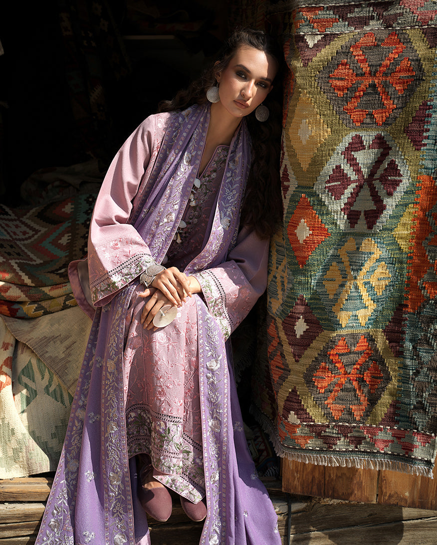 Mushq | Bukhara Winter Edit | Ark Reverie - Luxury Dress - available at Maria Faisal in UK and USA.