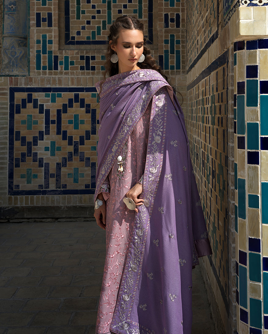 Mushq | Bukhara Winter Edit | Ark Reverie - Luxury Dress - available at Maria Faisal in UK and USA.