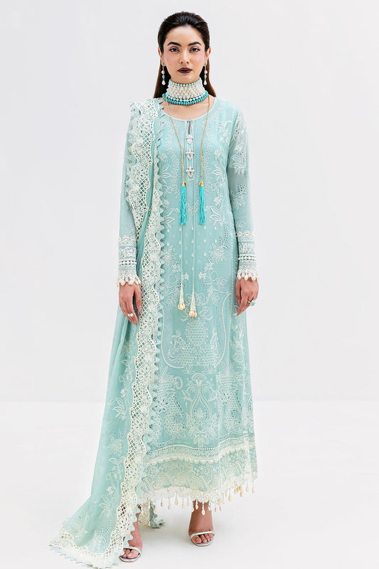 Imrozia Premium | Luxe Serene 25 | S-1087 AQUA - Ladies Clothes - Maria Faisal