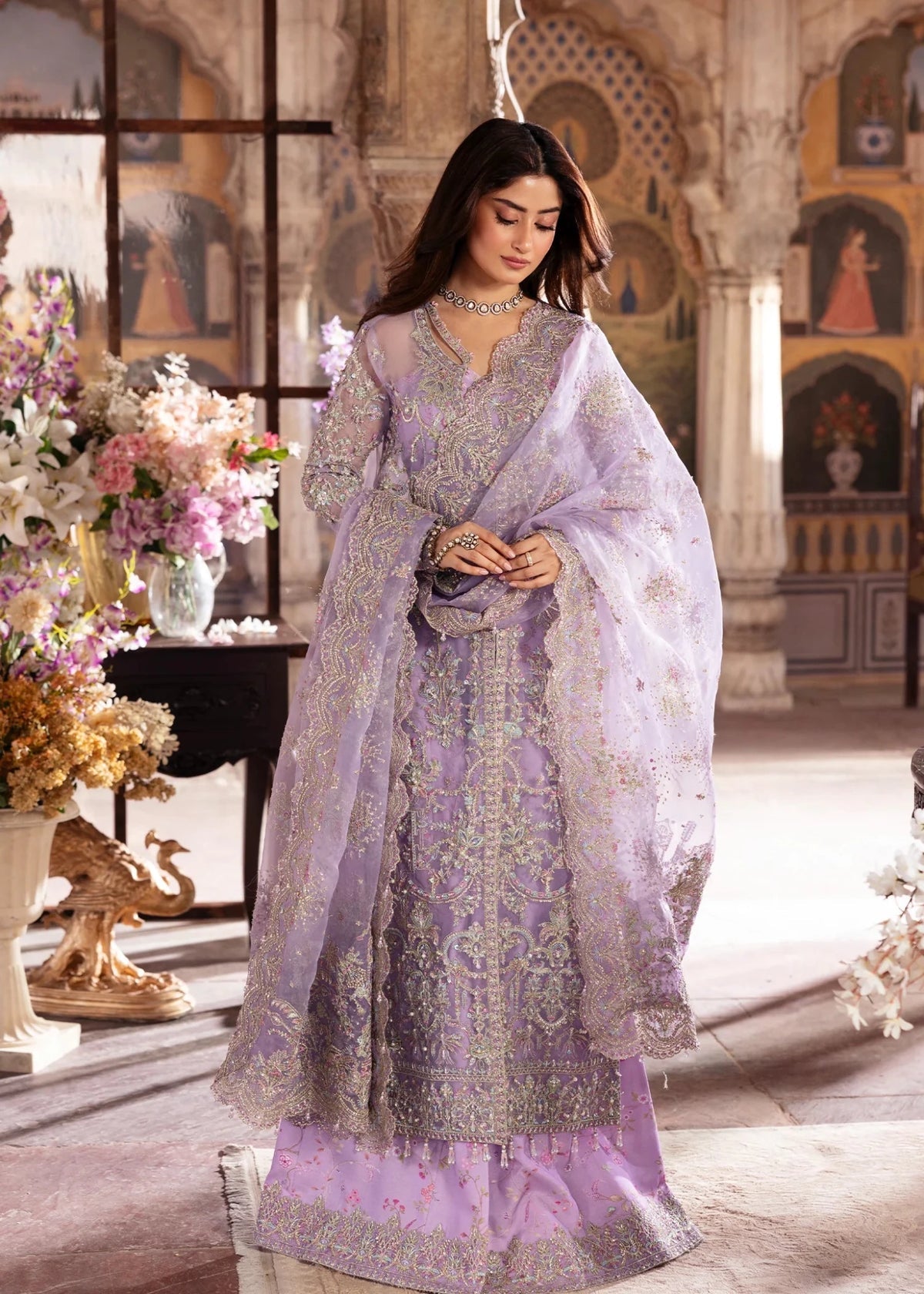 Kanwal Malik | Maahi Festive 26 | Ayla - Formal Dress - available at Maria Faisal in UK and USA.