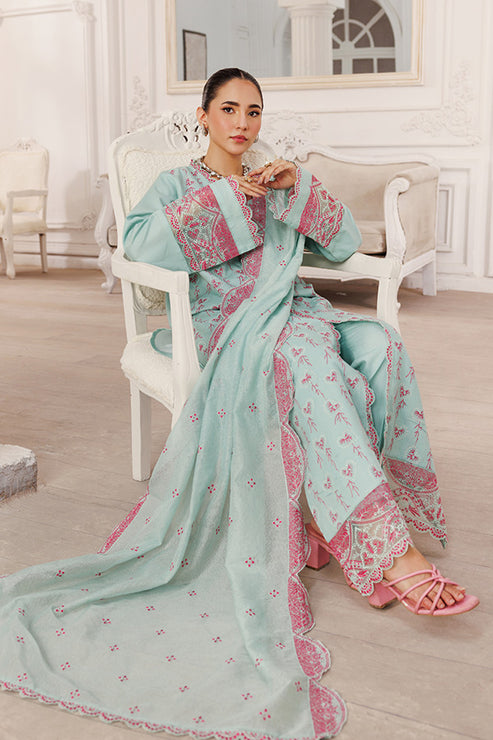 Saffron | Le Soleil 25 | Serenity - Formal Dress - available at Maria Faisal in UK and USA.
