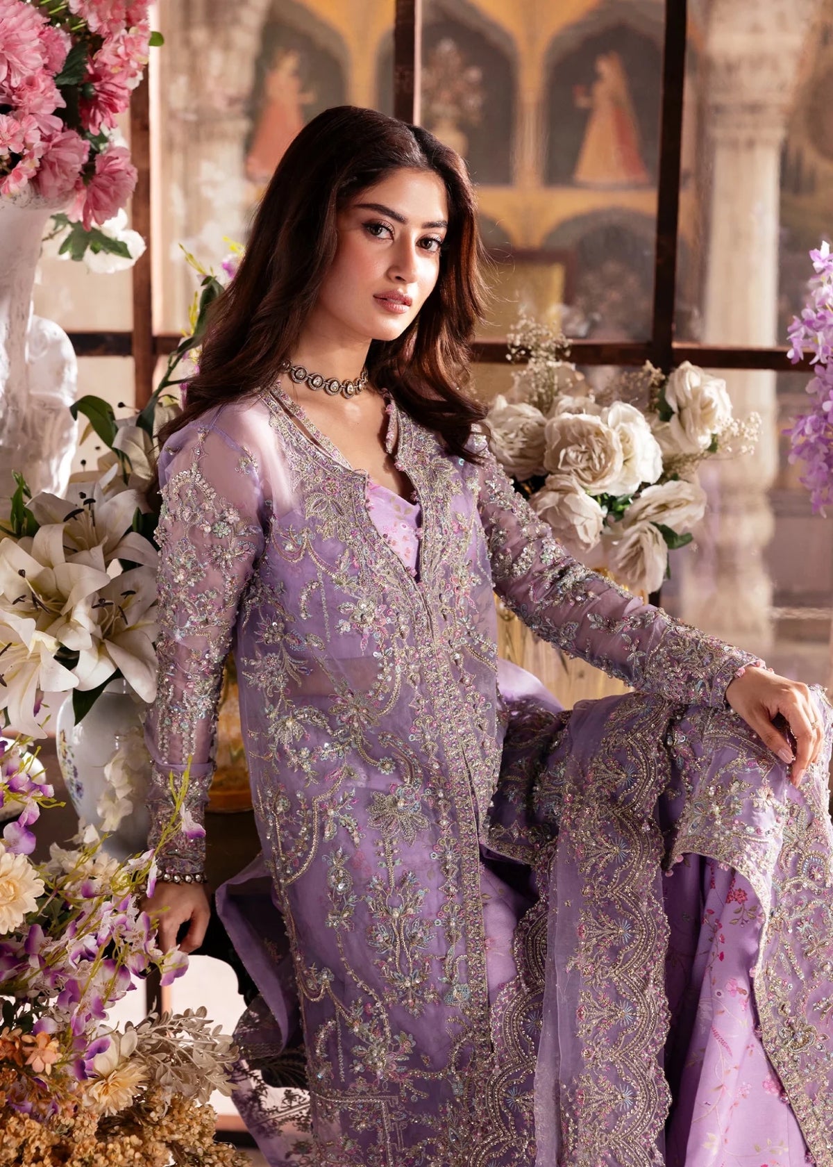 Kanwal Malik | Maahi Festive 26 | Ayla - Formal Dress - available at Maria Faisal in UK and USA.