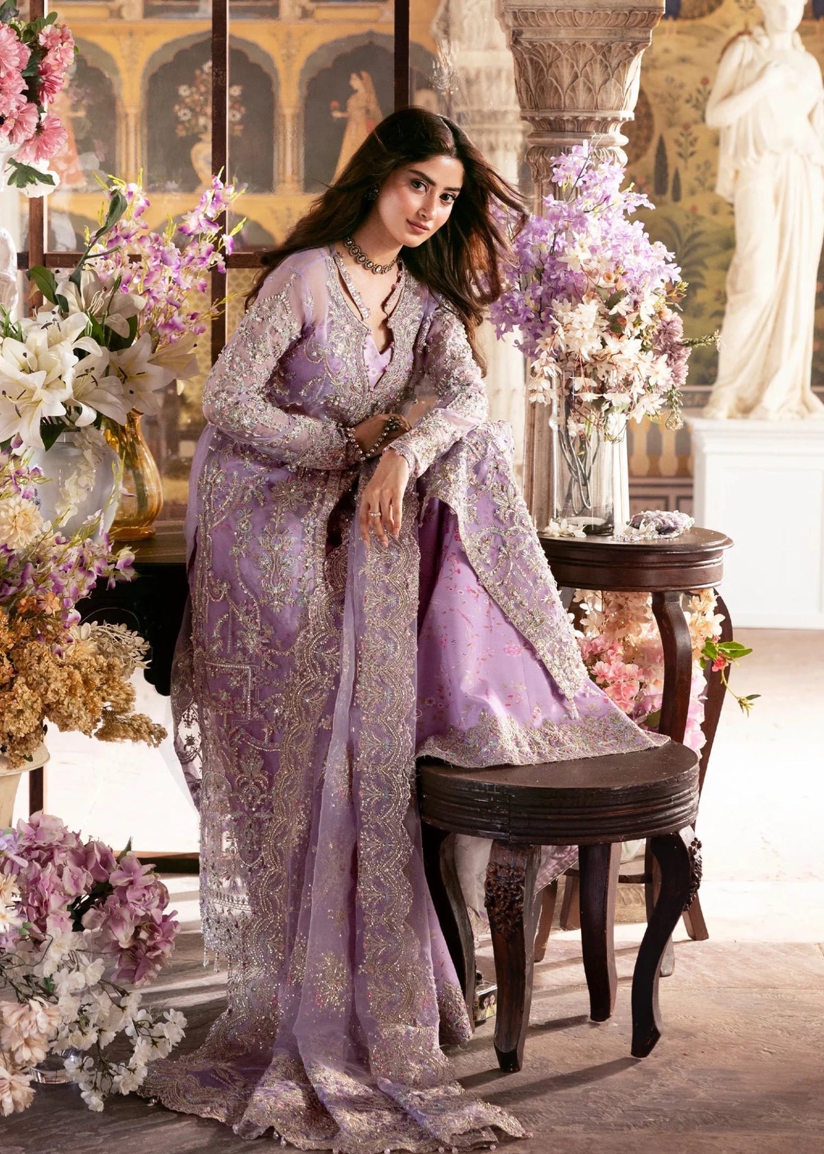 Kanwal Malik | Maahi Festive 26 | Ayla - Formal Dress - available at Maria Faisal in UK and USA.