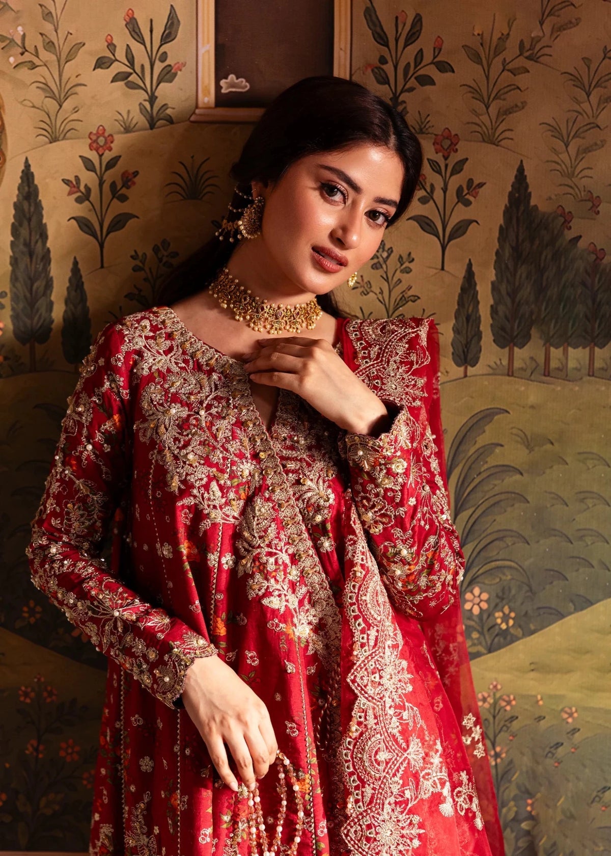 Kanwal Malik | Maahi Festive 26 | Zarminay - Formal Dress - available at Maria Faisal in UK and USA.