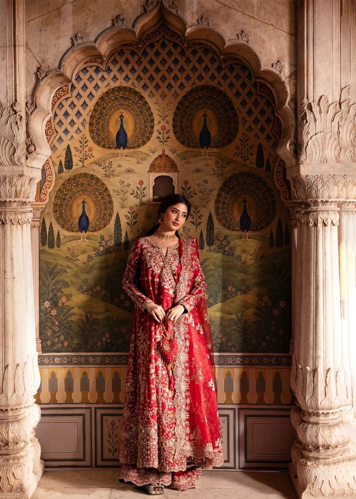 Kanwal Malik | Maahi Festive 26 | Zarminay - Formal Dress - available at Maria Faisal in UK and USA.