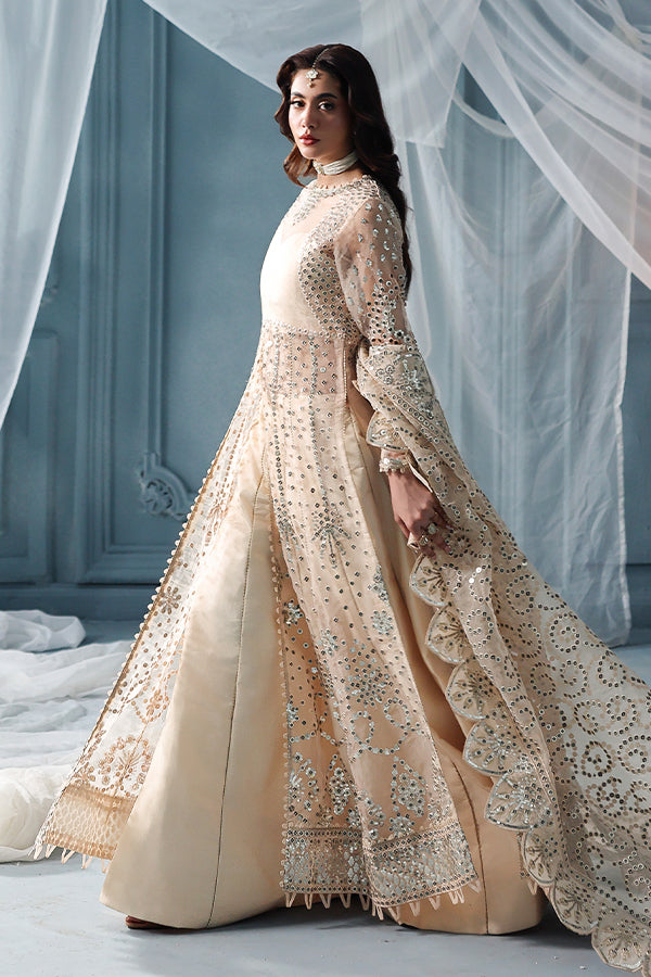 Saffron | Zynoria Formals 25 | Moonstone - Formal Dress - available at Maria Faisal in UK and USA.