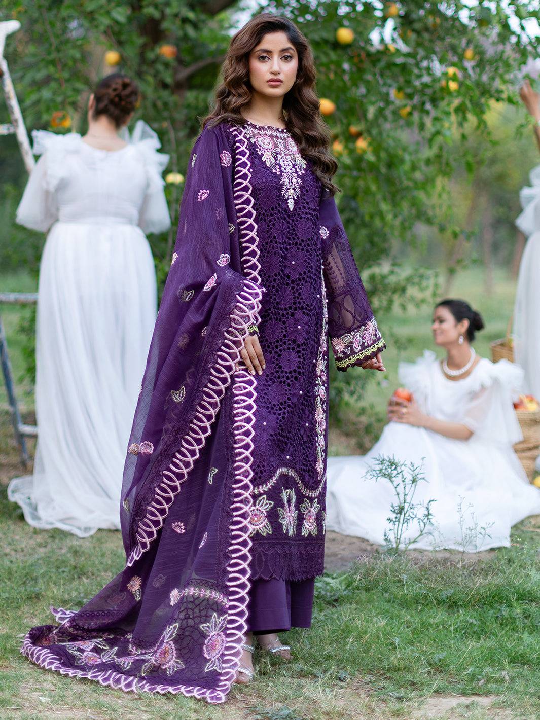 Mahnur | Sophie Luxury Lawn 25 | Ayra by Maria Faisal - Registered Vendor of : Mahnur - type : Ladies Clothes - 100% original wedding dresses
