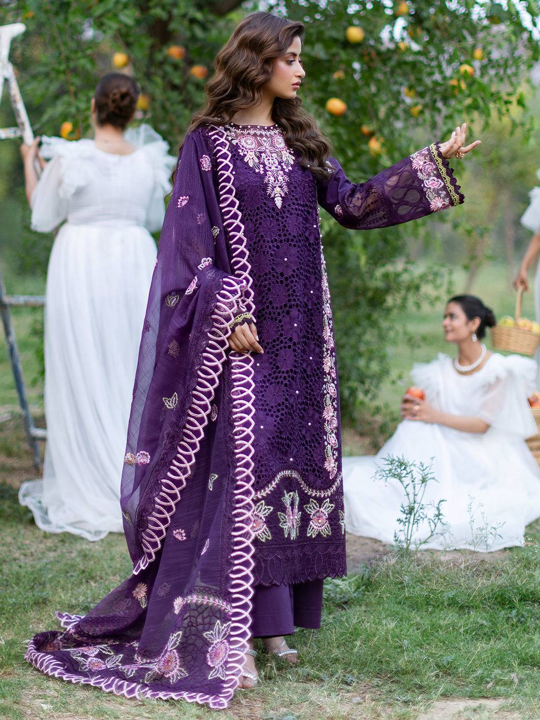 Mahnur | Sophie Luxury Lawn 25 | Ayra by Maria Faisal - Registered Vendor of : Mahnur - type : Ladies Clothes - 100% original wedding dresses