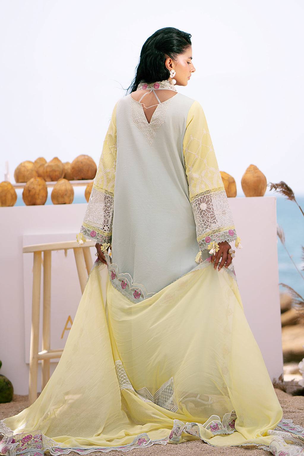 AJR Couture | Dastan Luxury Lawn 25 | Azure by Maria Faisal - Registered Vendor of : AJR Couture - type : Ladies Clothes - 100% original wedding dresses