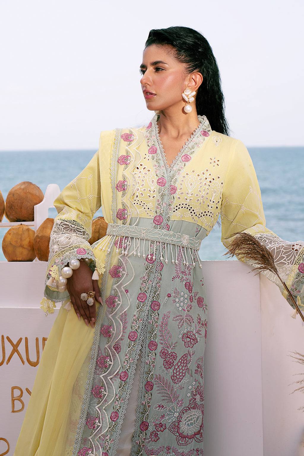 AJR Couture | Dastan Luxury Lawn 25 | Azure by Maria Faisal - Registered Vendor of : AJR Couture - type : Ladies Clothes - 100% original wedding dresses