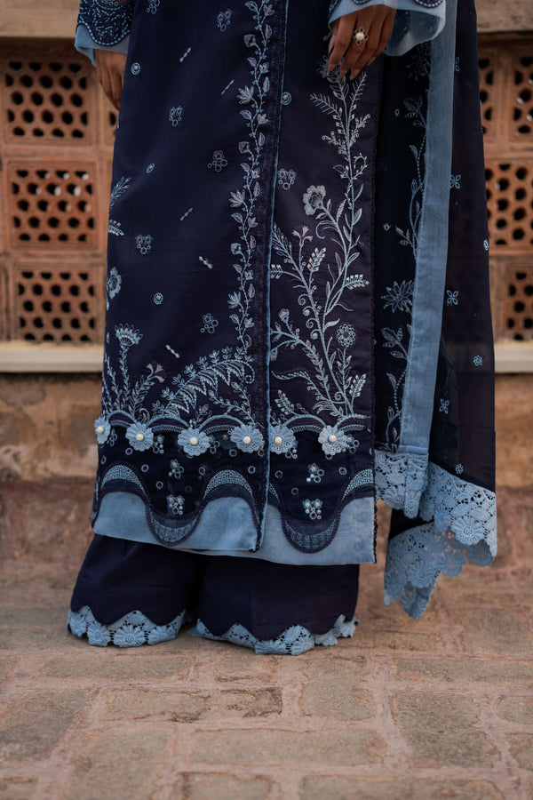 Azzal | Lawn 25 | MOONLIGHT - Ladies Clothes - Maria Faisal