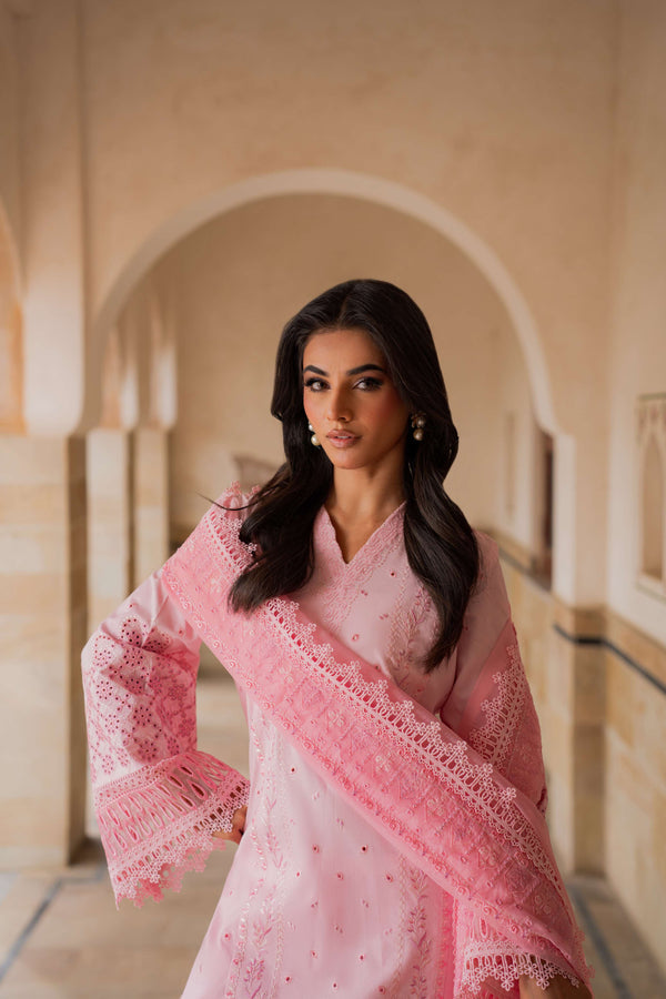 Azzal | Lawn 25 | CORAL - Ladies Clothes - Maria Faisal