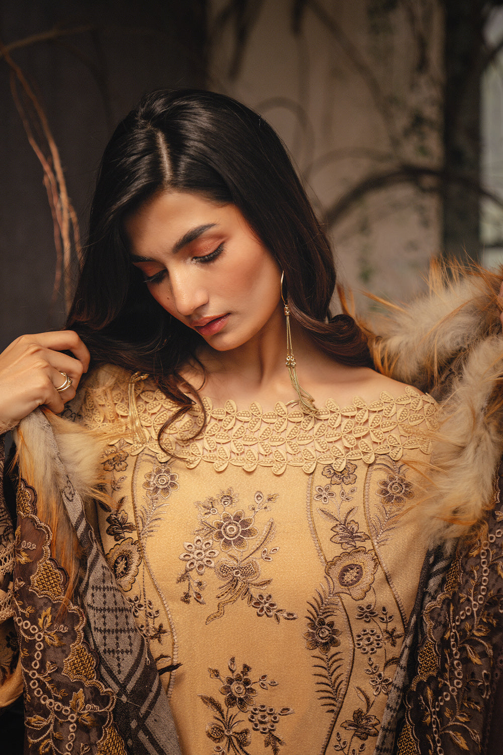 Saira Rizwan | Winter 2024 | NERIA-SRW24-07 - Ladies Clothes - Maria Faisal