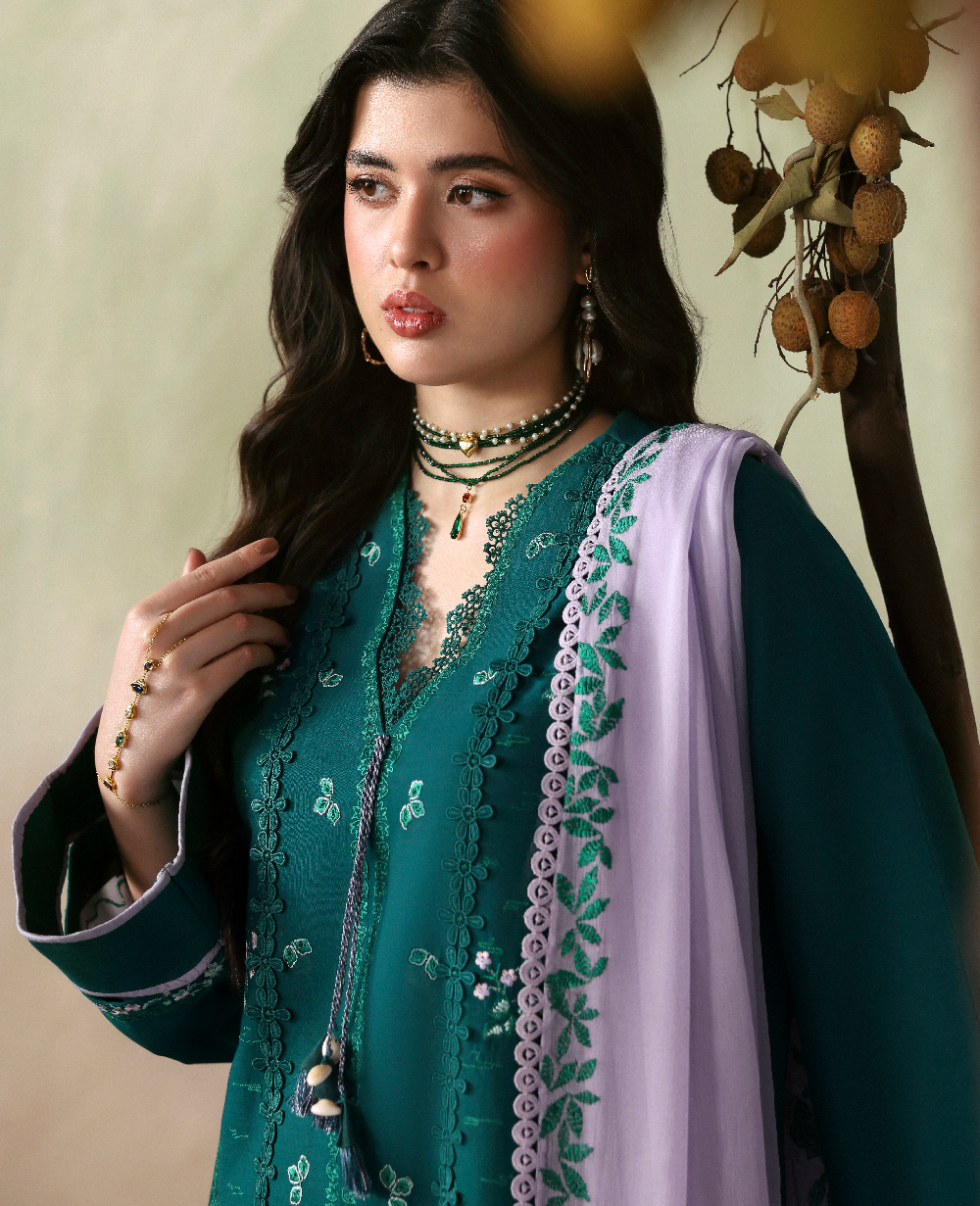 Republic Womenswear | Basics Pret | Wild Lilac - Luxury Dress - available at Maria Faisal in UK and USA.