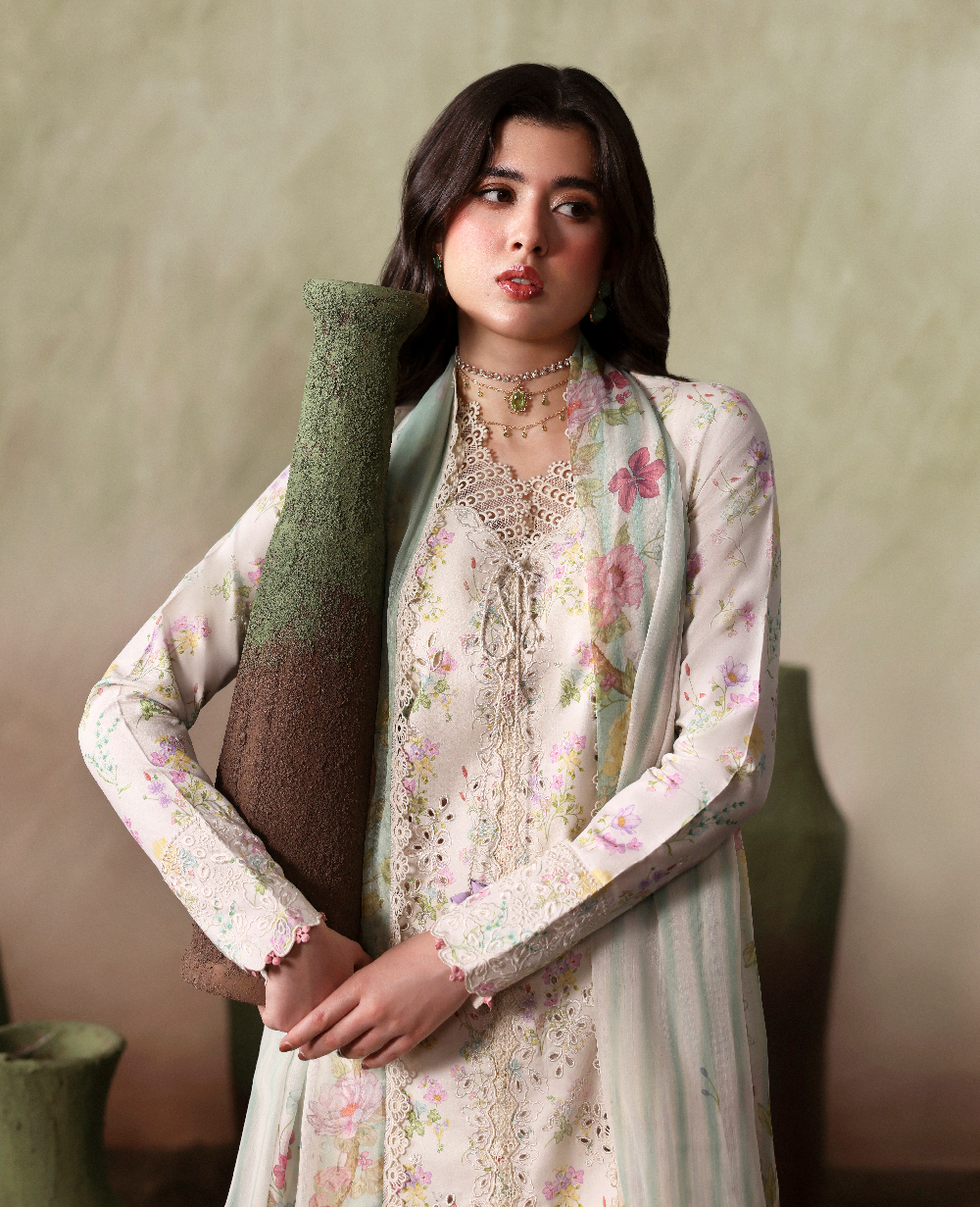 Republic Womenswear | Basics Pret | Pearl Edit - Luxury Dress - available at Maria Faisal in UK and USA.