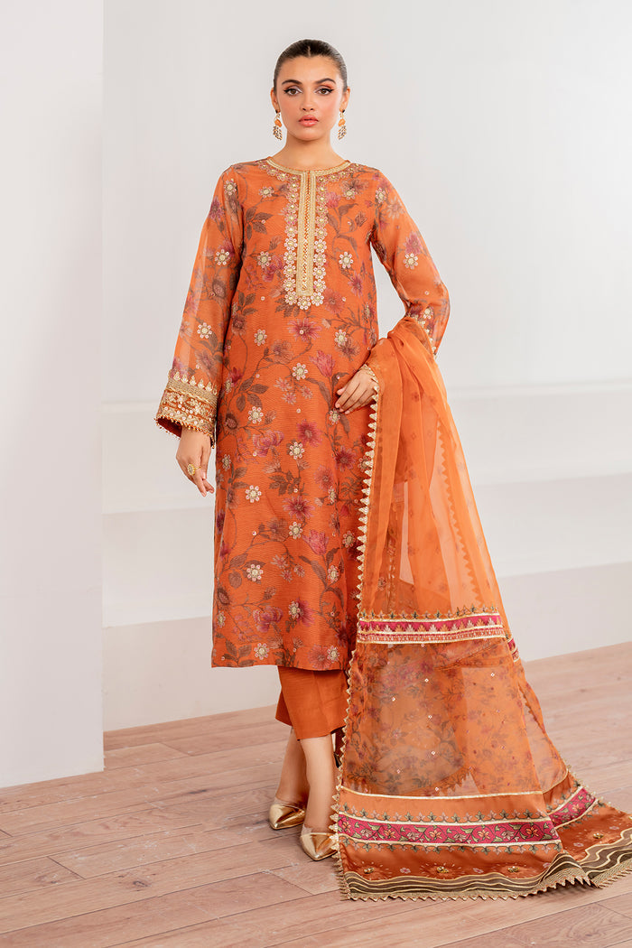 Baroque | Velvet Formals | COTTON NET UF-701 - Ladies Clothes 