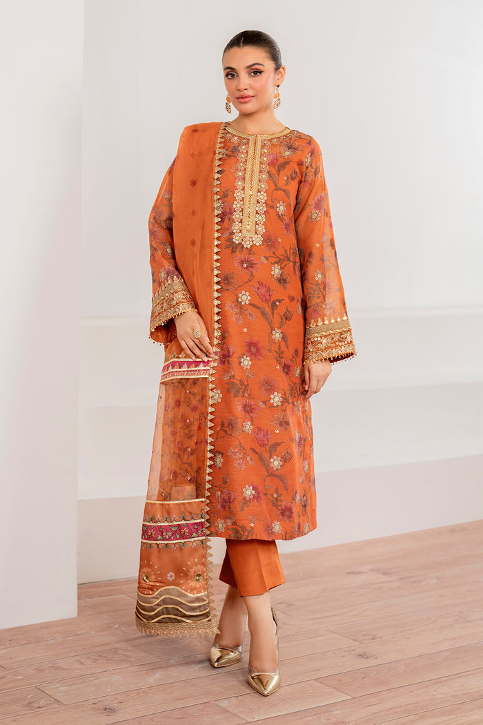 Baroque | Velvet Formals | COTTON NET UF-701 - Ladies Clothes 