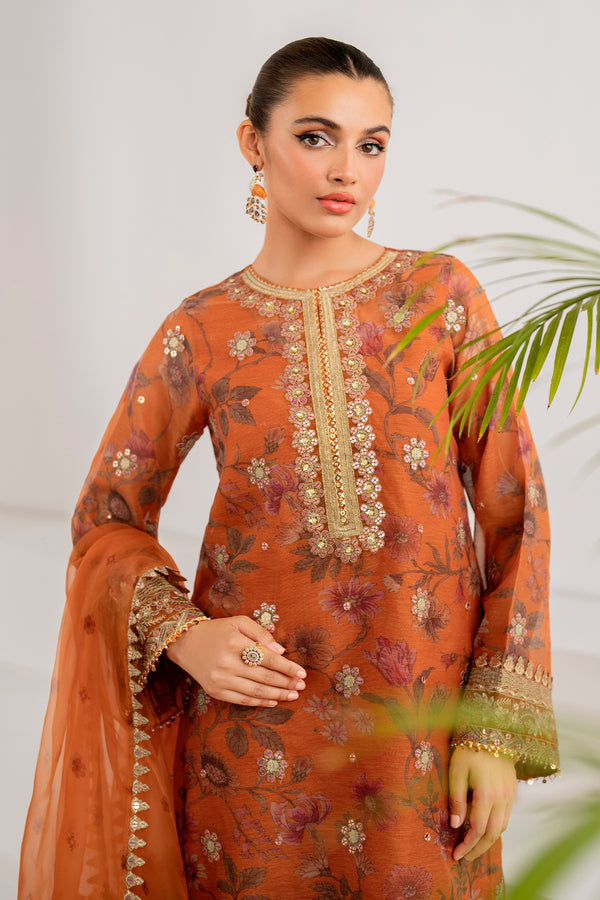 Baroque | Velvet Formals | COTTON NET UF-701 - Ladies Clothes 