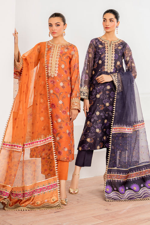 Baroque | Velvet Formals | COTTON NET UF-702 - Ladies Clothes 