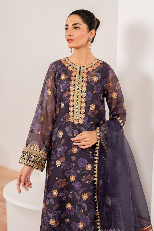 Baroque | Velvet Formals | COTTON NET UF-702 - Ladies Clothes 
