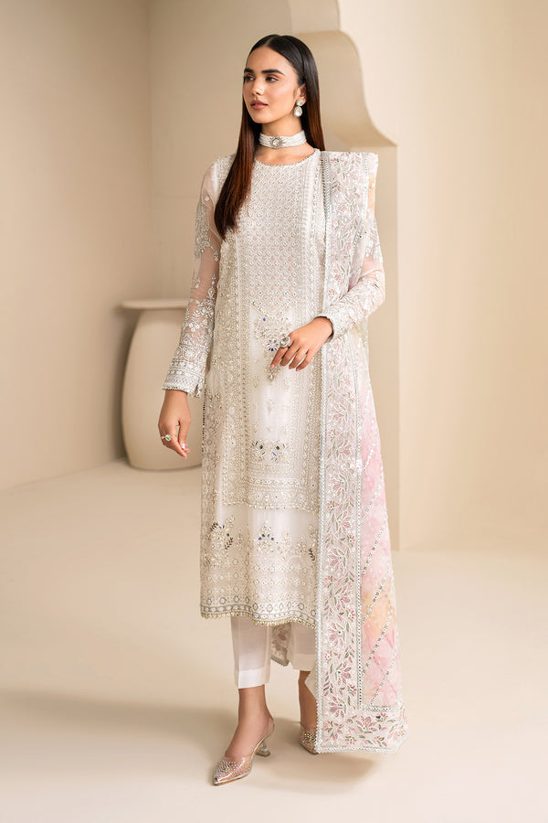 Baroque | Velvet Formals | CHIFFON UF-623 - Ladies Clothes 
