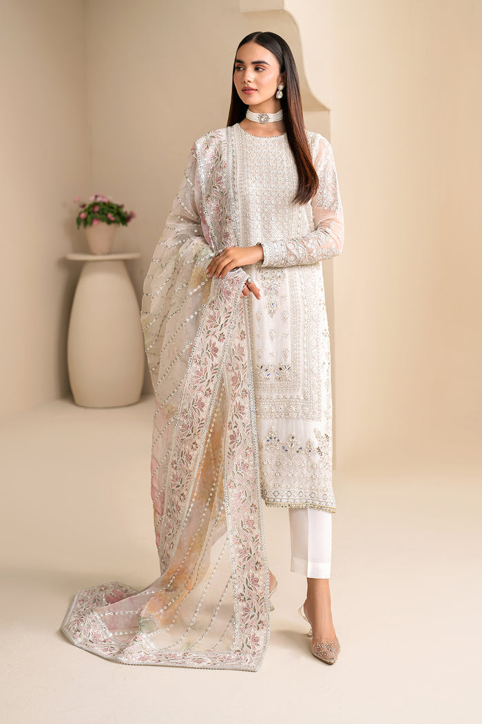 Baroque | Velvet Formals | CHIFFON UF-623 - Ladies Clothes 