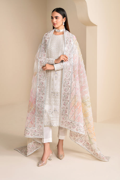 Baroque | Velvet Formals | CHIFFON UF-623 - Ladies Clothes 