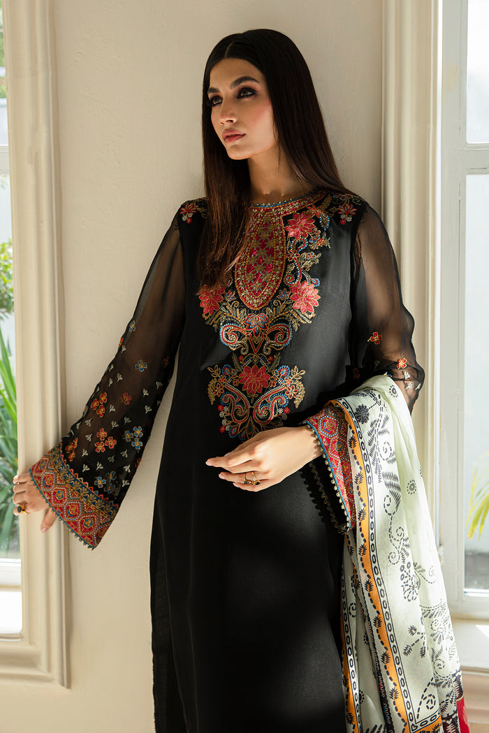 Baroque | Luxury Formals 24 | CHIFFON UF-388 - Designer Dress with Intricate embroidery and embellishments. Shop elegent wedding dress at Maria Faisal.