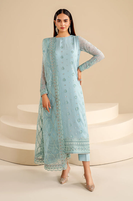 Baroque | Velvet Formals | CHIFFON UF-624 - Ladies Clothes 
