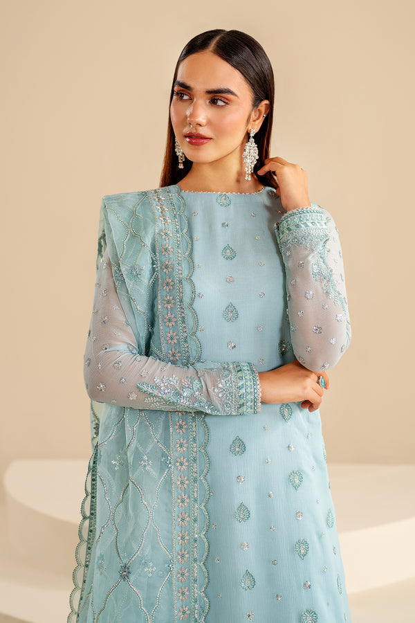 Baroque | Velvet Formals | CHIFFON UF-624 - Ladies Clothes 