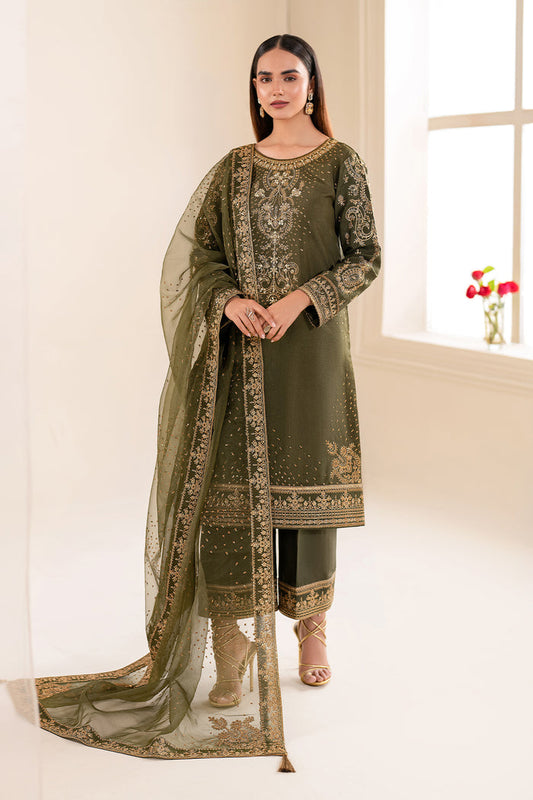 Baroque | Luxury Formals 24 | SILK UF-616 - Designer Dress with Intricate embroidery and embellishments. Shop elegent wedding dress at Maria Faisal.