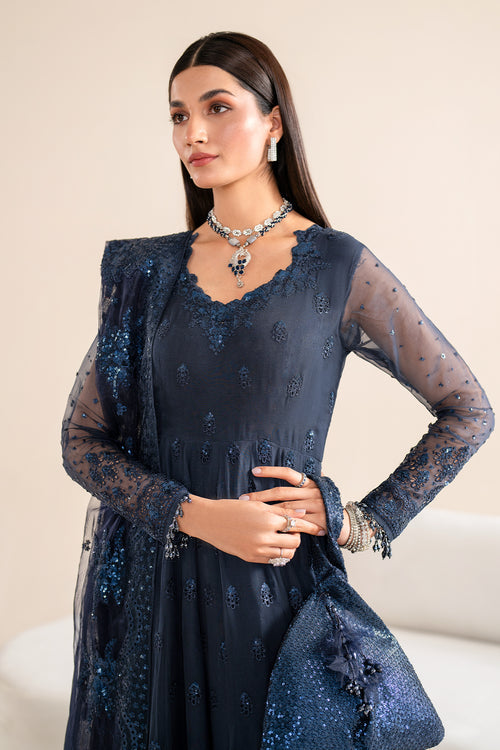 Baroque | Velvet Formals | CHIFFON UF-617 - Ladies Clothes 