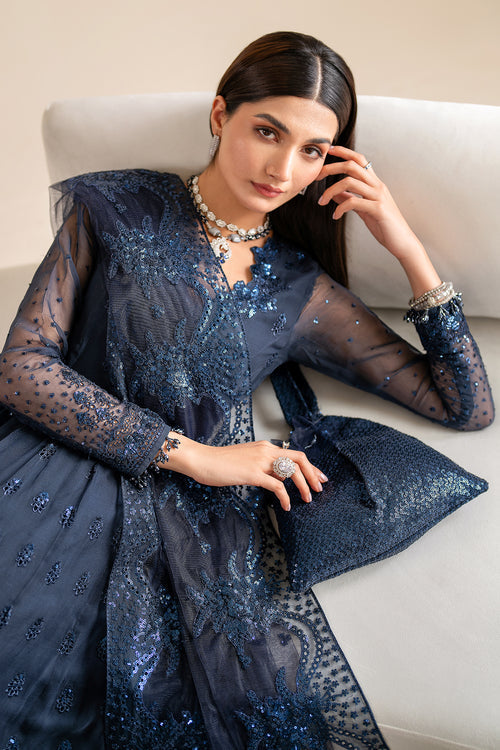 Baroque | Velvet Formals | CHIFFON UF-617 - Ladies Clothes 