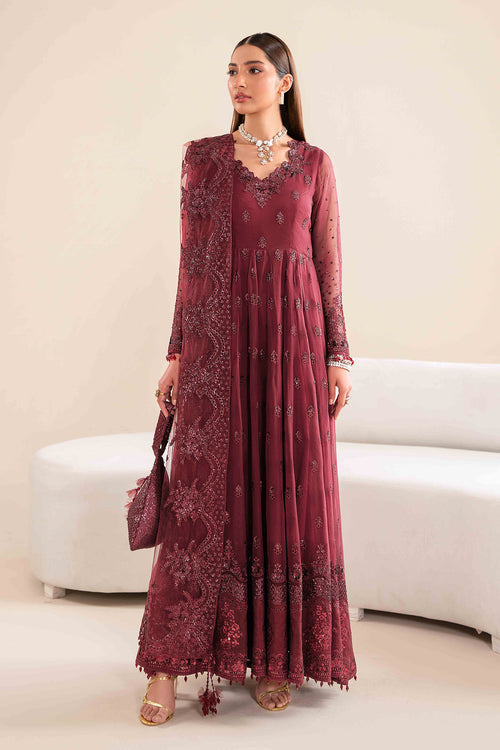 Baroque | Velvet Formals | CHIFFON UF-618 - Ladies Clothes 