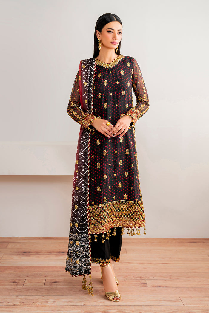 Baroque | Velvet Formals | CHIFFON UF-683 - Ladies Clothes 