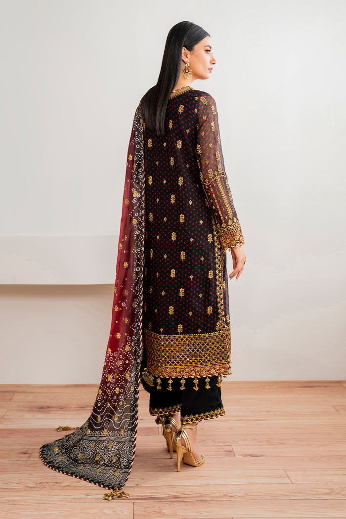 Baroque | Velvet Formals | CHIFFON UF-683 - Ladies Clothes 