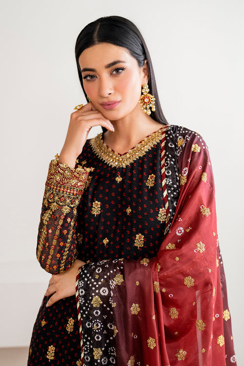 Baroque | Velvet Formals | CHIFFON UF-683 - Ladies Clothes 