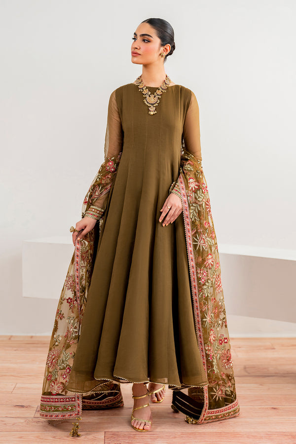 Baroque | Luxury Pret 24 | CHIFFON PR-985 - Designer Dress with Intricate embroidery and embellishments. Shop elegent wedding dress at Maria Faisal.