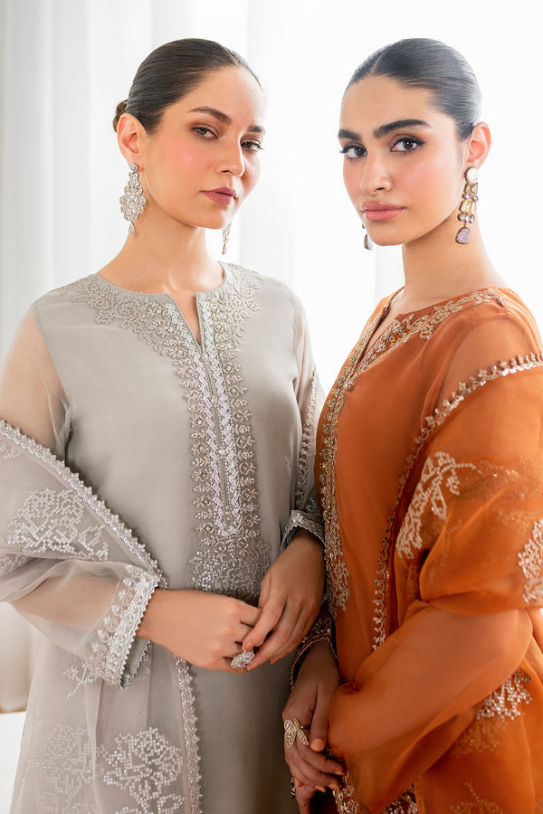 Baroque | Luxury Pret 24 | CHIFFON PR-988 - Designer Dress with Intricate embroidery and embellishments. Shop elegent wedding dress at Maria Faisal.