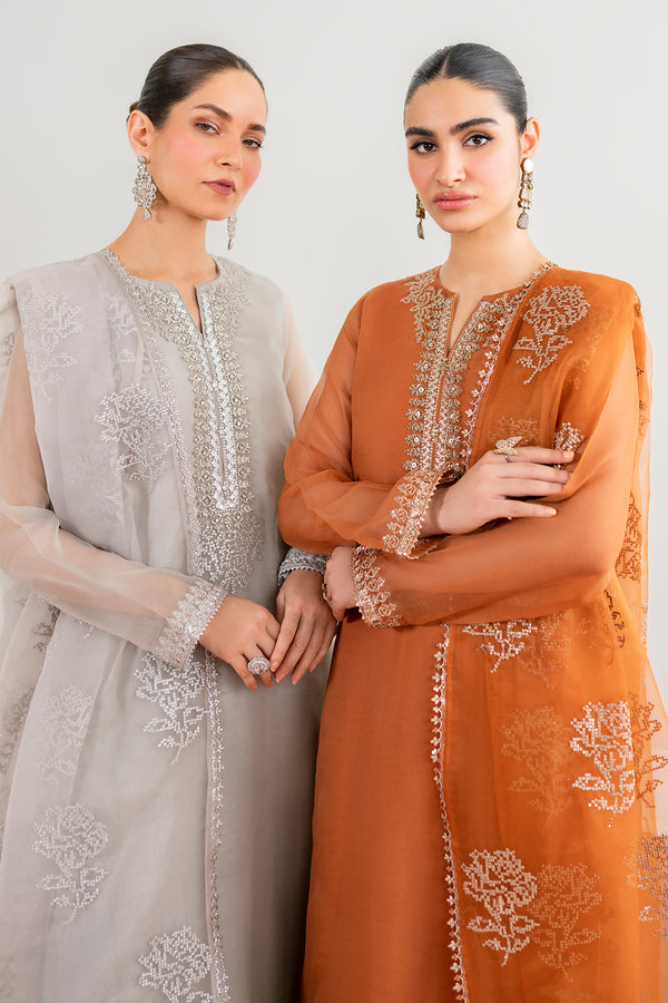 Baroque | Luxury Pret 24 | CHIFFON PR-988 - Designer Dress with Intricate embroidery and embellishments. Shop elegent wedding dress at Maria Faisal.