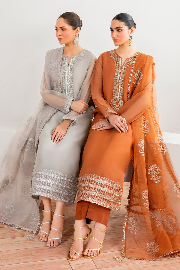 Baroque | Luxury Pret 24 | CHIFFON PR-988 - Designer Dress with Intricate embroidery and embellishments. Shop elegent wedding dress at Maria Faisal.